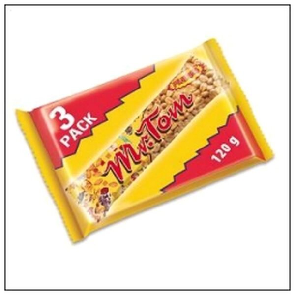 PACK 3 BARRES 40G MR.TOM CACAHUETES SOIT 120G