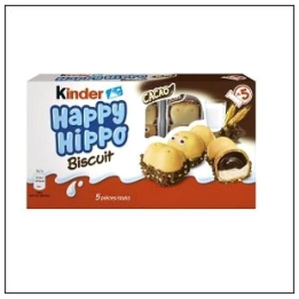 PQ.BISCUIT T5 HAPPY HIPPO FOURRÉ CHOCOLAT KINDER