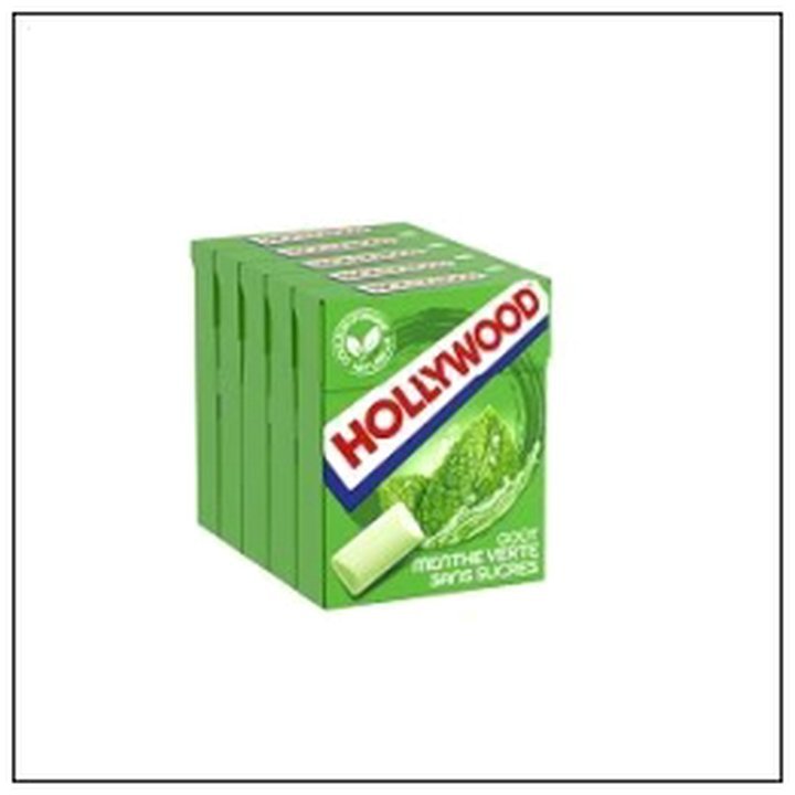 CAT-01262.jpg L.5X10 DRAGEES S/SU.GREEN FRESH 14G HOLLYWOOD - Image 1