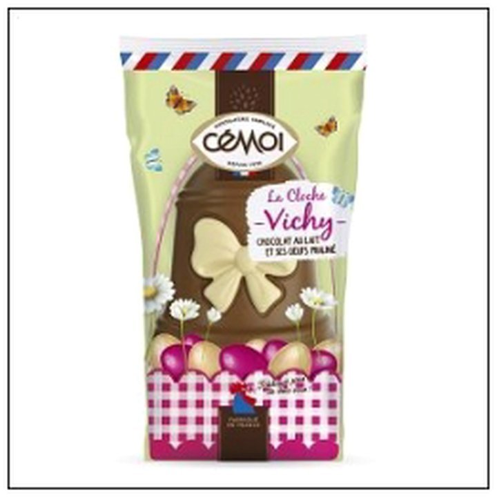 CAT-01278.jpg MOULAGE CLOCHE CHOCOLAT LAIT VICHY 154G - Image 1