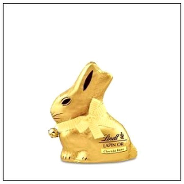 CAT-01374.jpg LAPIN OR BLANC 100G LINDT - Image 1
