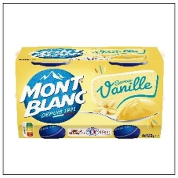 CREME DESSERT VANILLE 4X1 25G MONT BLANC