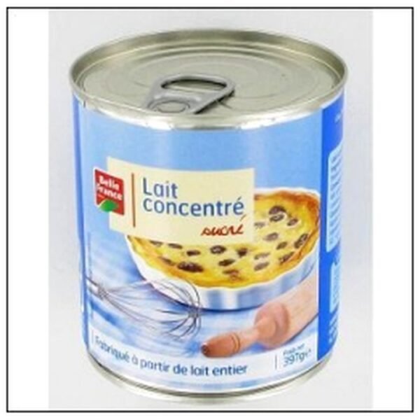 BOITE LAIT CONCENTRE 397G BELLE FRANCE