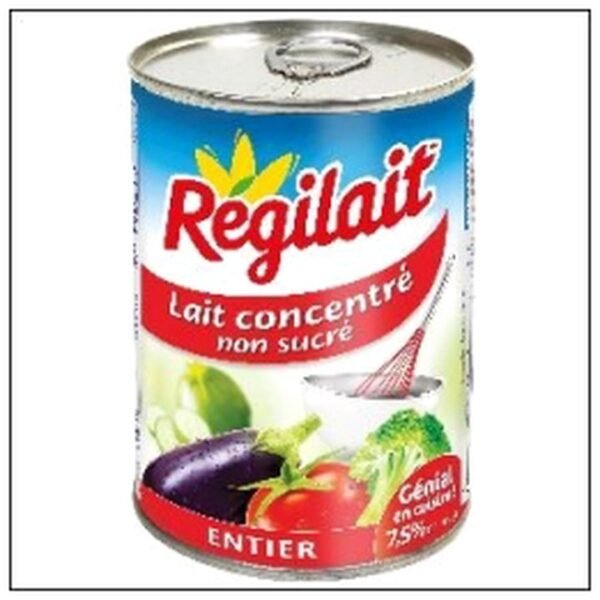 BTE LAIT CONCENTRE ENTIER NON SUCRE 410G REGILAIT