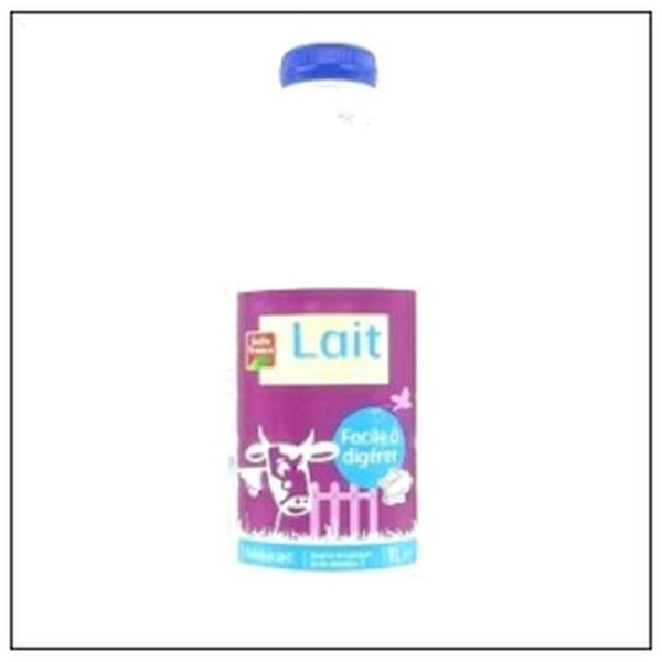 LAIT 1/2 ECREME DELACTOSE B.VIS LIT BELLE FRANCE