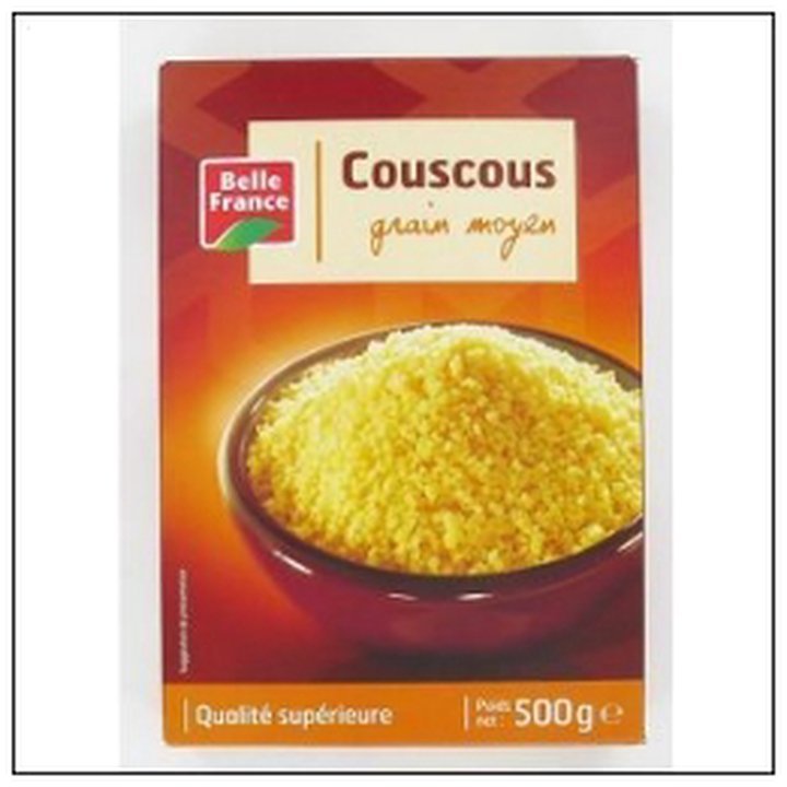 CAT-01574.jpg SEMOULE COUSCOUS MOYEN ETUI 500G BELLE FRANCE - Image 1