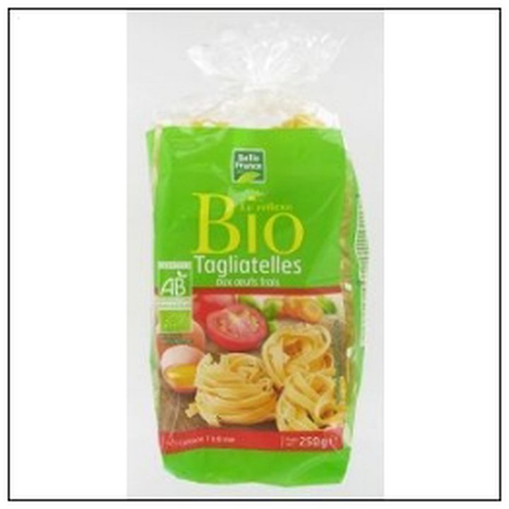 CAT-01674.jpg TAGLIATELLES AUX 3 OEUFS BIO 250G BELLE FRANCE - Image 1