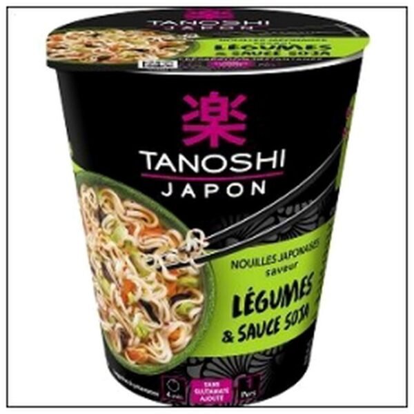 CUP NOUILLES LEGUMES SAUC E SOJA 65G TANO