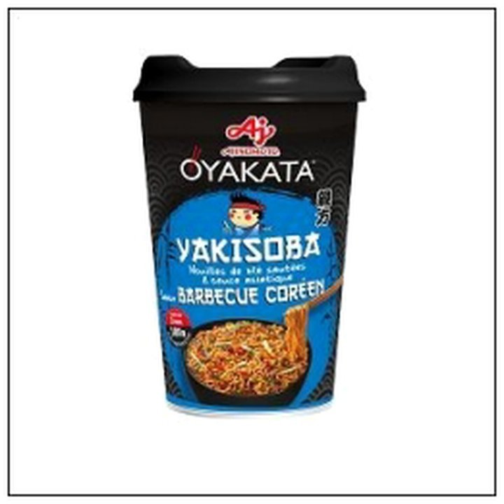 CAT-01687.jpg NOUILLES YAKISOBA BARBECU E COREEN CUP 93G OYAKATA - Image 1