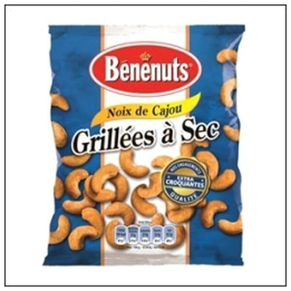NOIX CAJOU GRILLÉES A SEC 165G BENENUTS