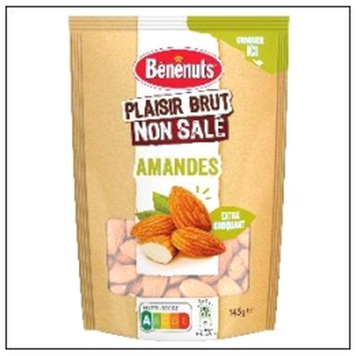 CAT-01716.jpg PLAISIR BRUT AMANDES NON SALEES 145G BENENUTS - Image 1
