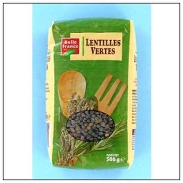 LENTILLES VERTES SACHET CELLO 500G BELLE FRANCE