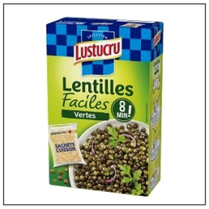 CAT-01741.jpg LENTILLES VERTES CUISSON RAPIDE 8MN 2X150 LUSTUCRU - Image 1