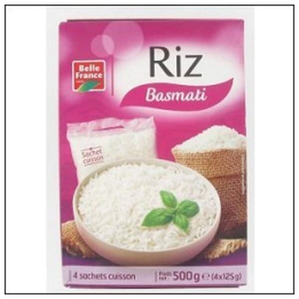 RIZ BASMATI LONG CUISSON RAPIDE 4X125G B. FRANCE