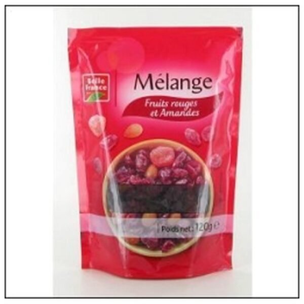 MELANGE FRUITS ROUGES ET AMANDES 120G BELLE FRANCE