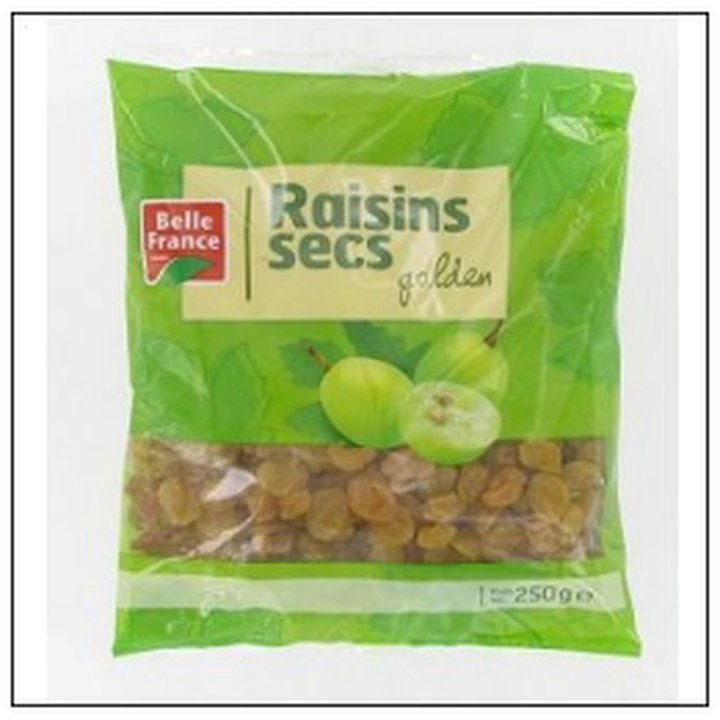 CAT-01805.jpg RAISINS SECS GOLDEN 250G R.S.A BELLE FRANCE - Image 1