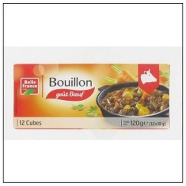BOUILLON BOEUF 12 CUBES 10G BELLE FRANCE