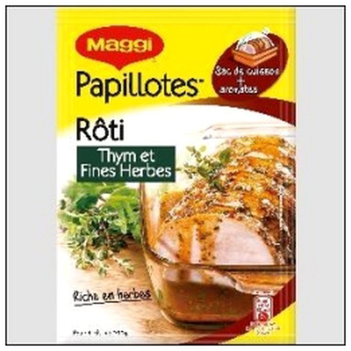 CAT-01867.jpg PAPILLOTES POUR ROTI THYM &FINES HERBES MAGGI - Image 1
