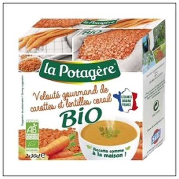 ET.2X30CL VELOUTE CAROTTE LENT.CORAIL BIO POTAGERE