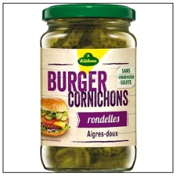 CAT-01928.jpg BOC.RONDELLES CORNICHONS POUR BURGER 185G KUHNE - Image 1