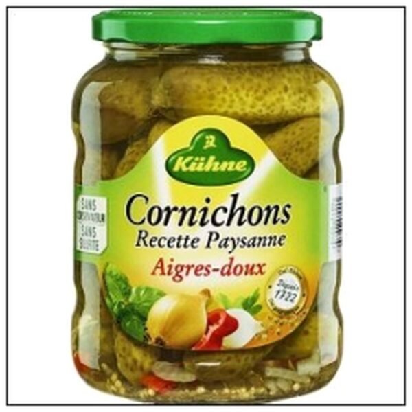 BOC.72CL CORNICHONS AIGRE DOUX KUHNE