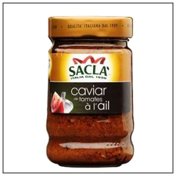 CAT-01954.jpg CAVIAR DE TOMATES A L'AIL 190G SACLA - Image 1