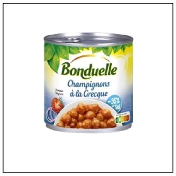 1/2 CHAMPIGNONS GRECQUE 400G BONDUELLE
