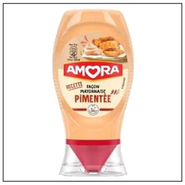 MAYONNAISE PIMENTEE 250G FLACON SOUPLE AMORA
