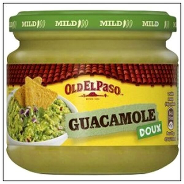POT VERRE SAUCE GUACAMOLE 320G OLD EL PASO