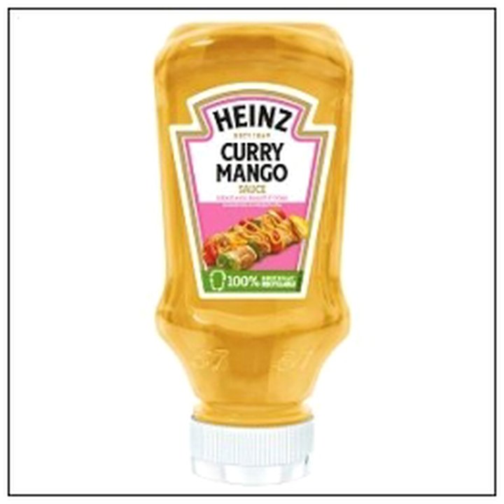 CAT-02031 FLACON SOUPLE SAUCE CURRY MANGO 225G HEINZ - Image 1