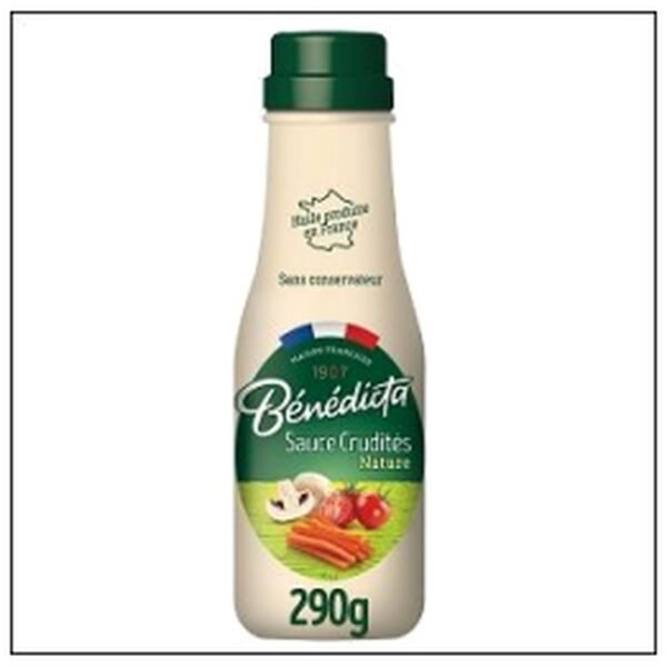 SAUCE CRUDITE NATURE 290G NOUV.RECETTE BENEDICTA