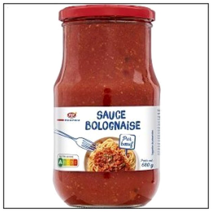 CAT-02111 POT SAUCE BOLOGNAISE PUR BOEUF 680G ECOPRIX - Image 1