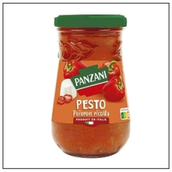 SAUCE PESTO POIVRON RICOT TA 190G PANZANI