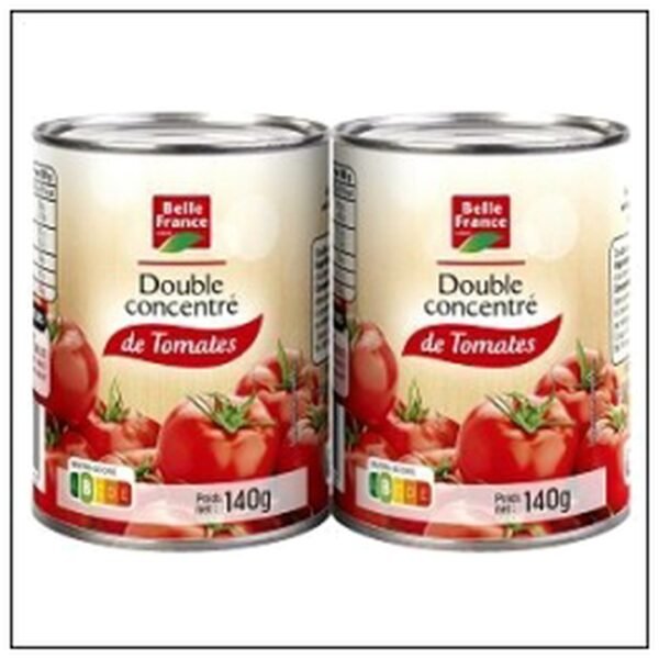 DOUBLE CONCENTRE DE TOMAT E 2X140G BELLE FRANCE