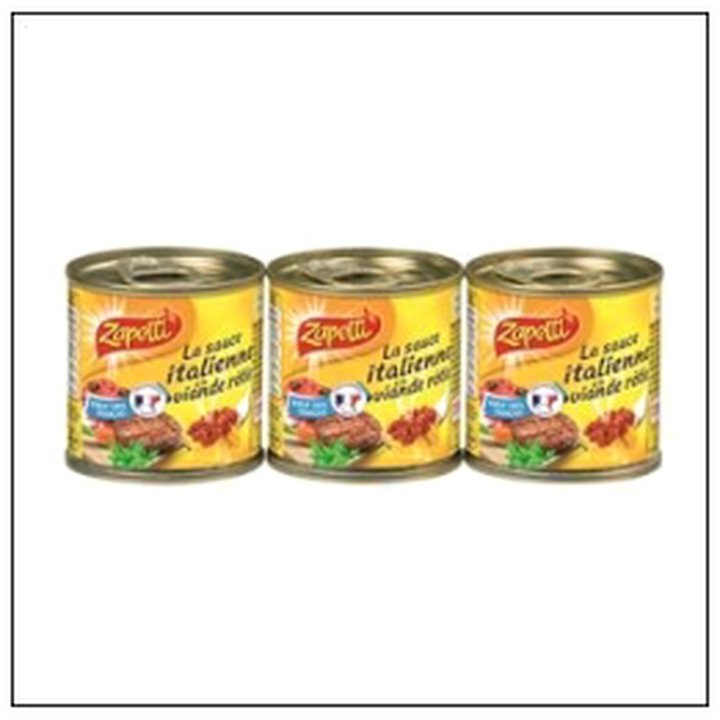 CAT-02128 LOT.3 1/8 SAUCE TOMATE DE "PROVENCE"95G ZAPETTI - Image 1