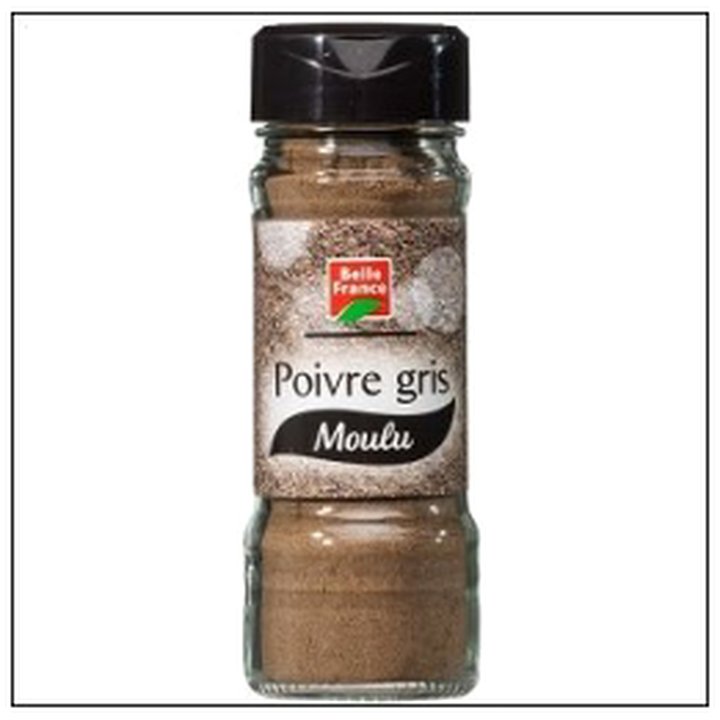 CAT-02193 FLACON POIVRE GRIS MOULU 50G BELLE FRANCE - Image 1