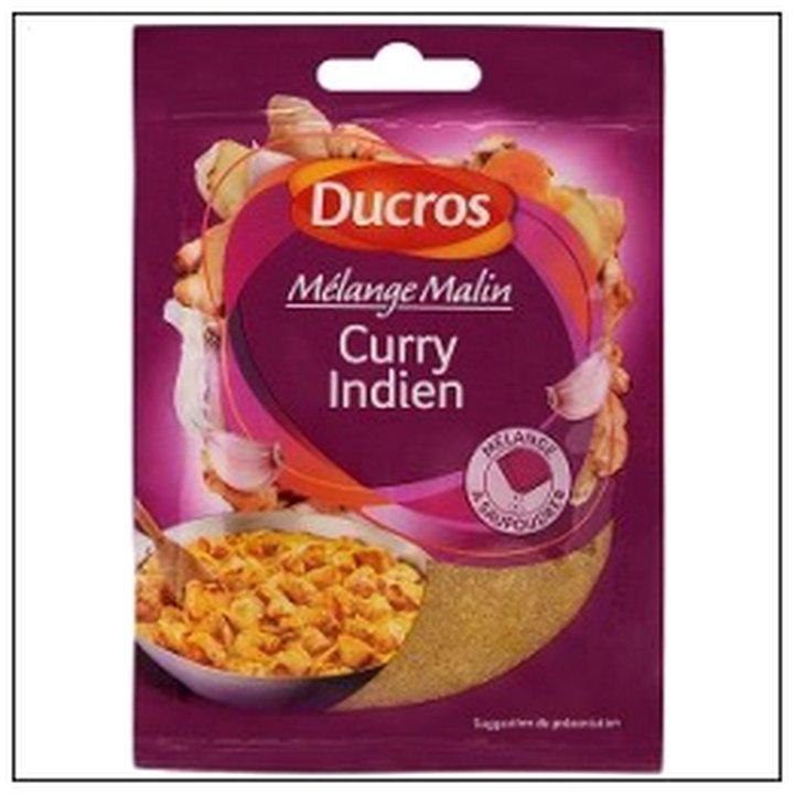 CAT-02200 SACHET MAILN CURRY INDIEN 20G DUCROS - Image 1