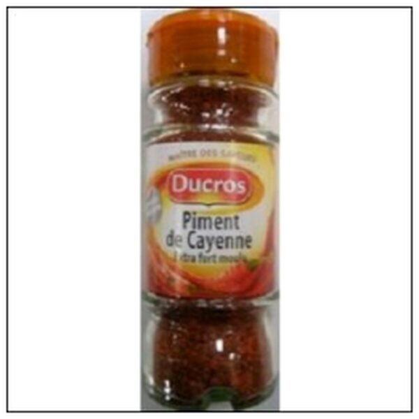 FLACON PIMENT CAYENNE EXTRA FORT MOULU DUCROS