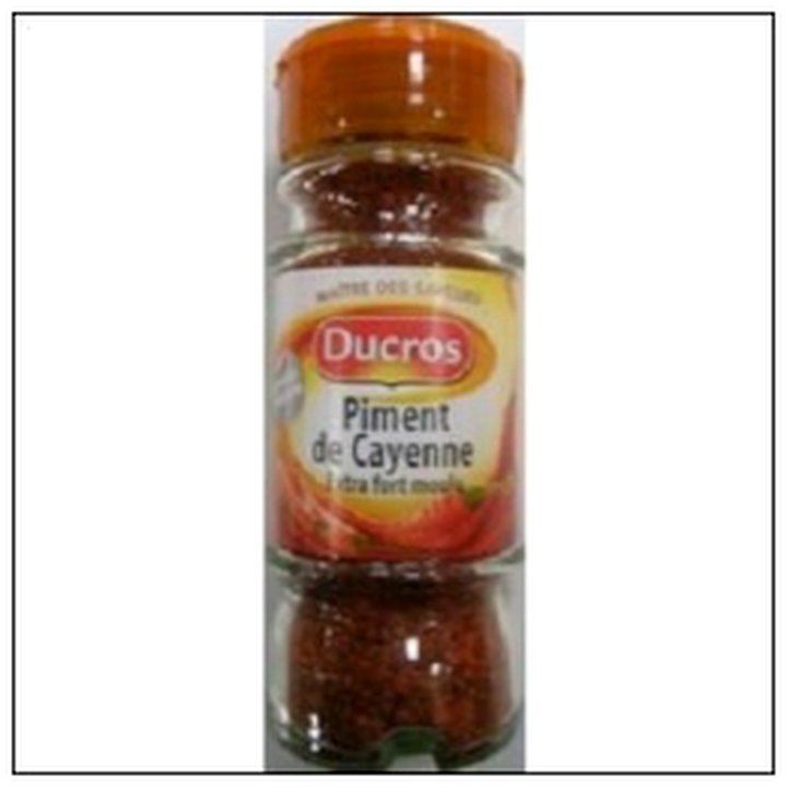 CAT-02237 FLACON PIMENT CAYENNE EXTRA FORT MOULU DUCROS - Image 1