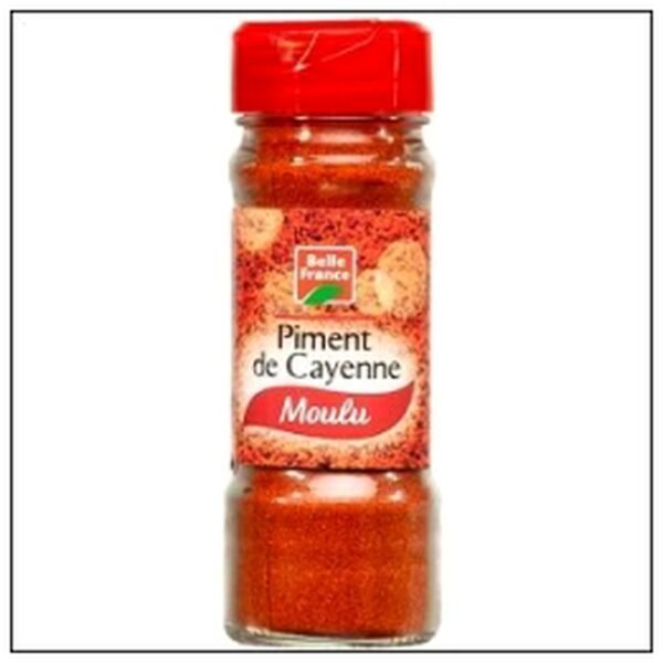 FLACON PIMENT CAYENNE 47G EXTRA FORT MOULU B.FRANCE