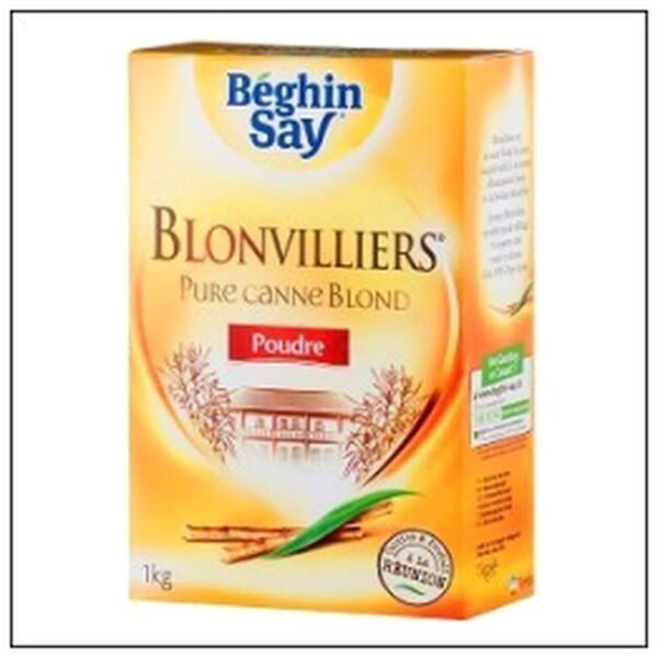 POUDRE BLONVILLIERS PURE CANE BLOND 1KG BEGHIN SAY