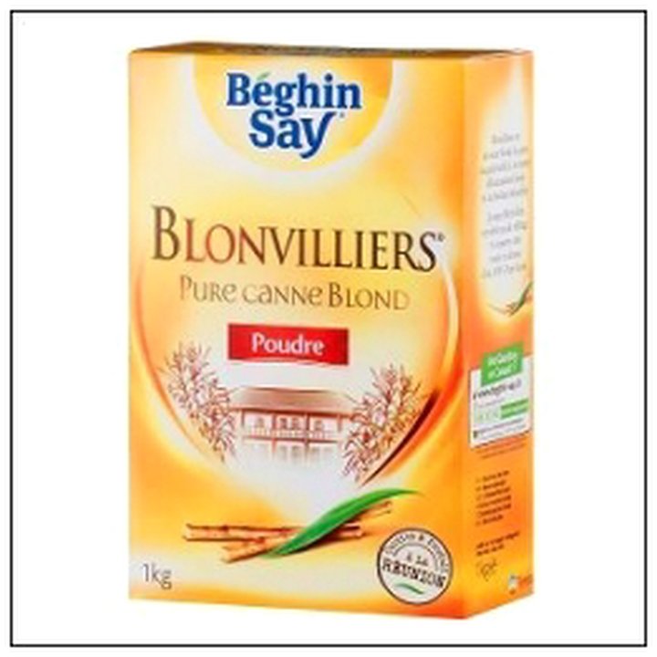 CAT-02357 POUDRE BLONVILLIERS PURE CANE BLOND 1KG BEGHIN SAY - Image 1