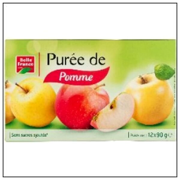 PK.12X90G GOURDES COMPOTE POMME SANS SUCRE B.FRANCE