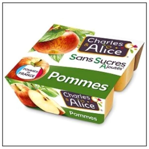 COMPOTE POMME SAN SUCRES AJOUTES CHARLES ALICE