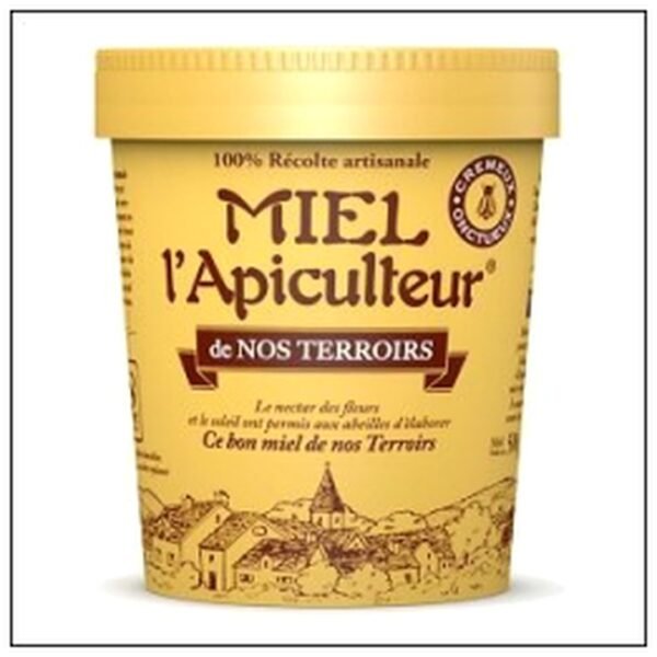 POT MIEL CREMEUX TERROIRS FRANCE 500G APICULTEUR