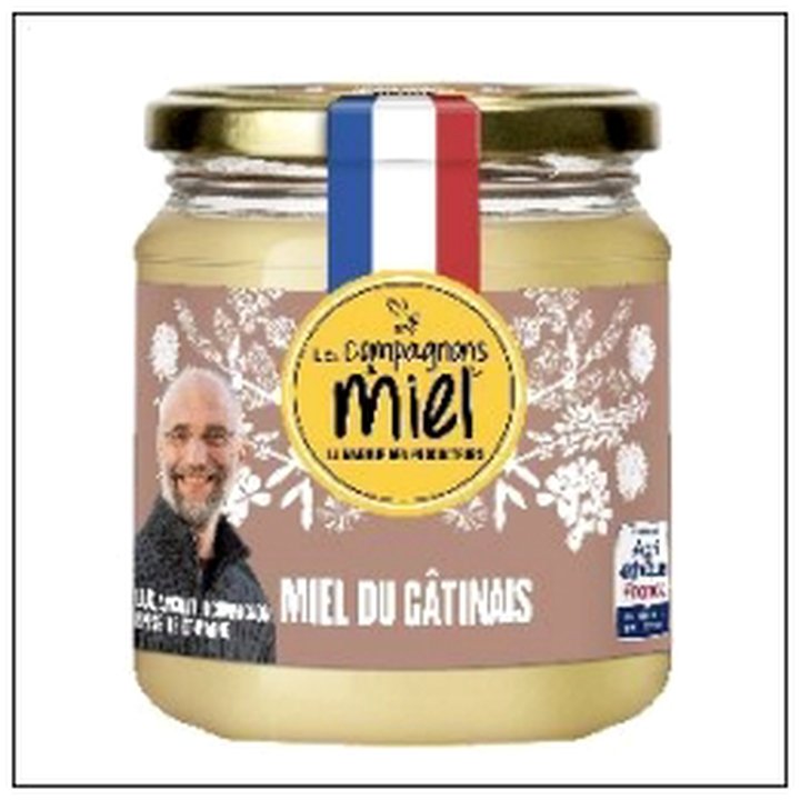 CAT-02421 POT MIEL DU GATINAIS 375G COMPAGNONS DU MIEL(CREME) - Image 1