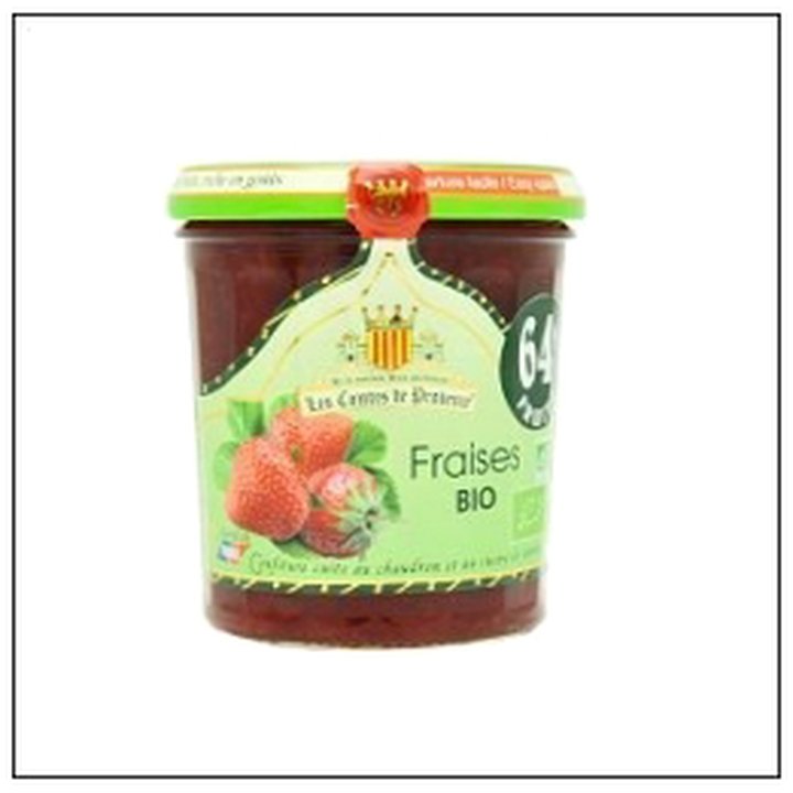 CAT-02439 CONFITURE FRAISE"BIO"350G COMTES DE PROVENCE - Image 1