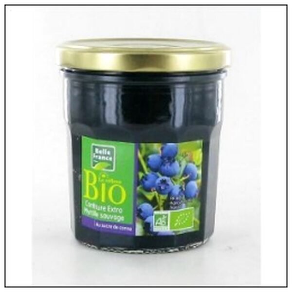 CONFITURE EXTRA MYRTILLES BIO 370G BELLE FRANCE