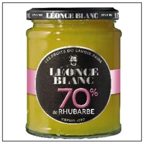 CONFITURE 70% RHUBARBE 32 0G LEONCE BLANC