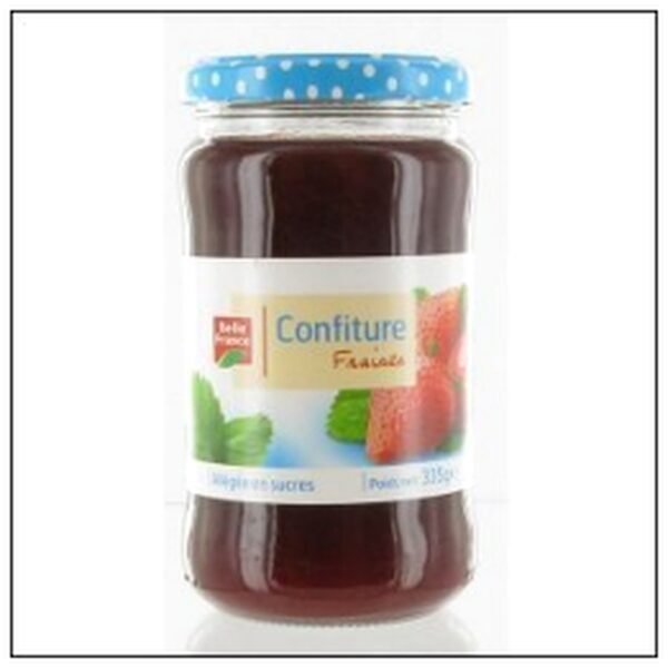CONFITURE FRAISE ALLEGEE SUCRE 335G BELLE FRANCE